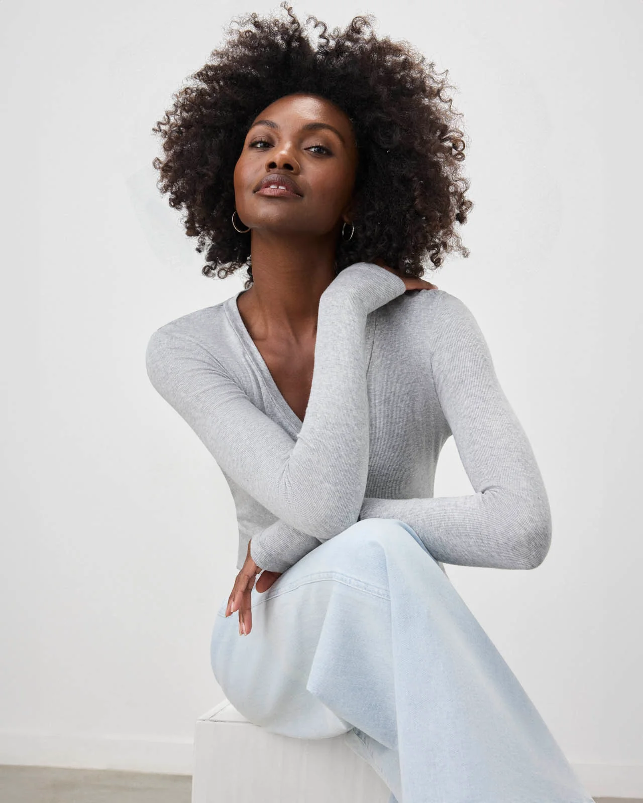 Valley Rib V-Neck - Image 8