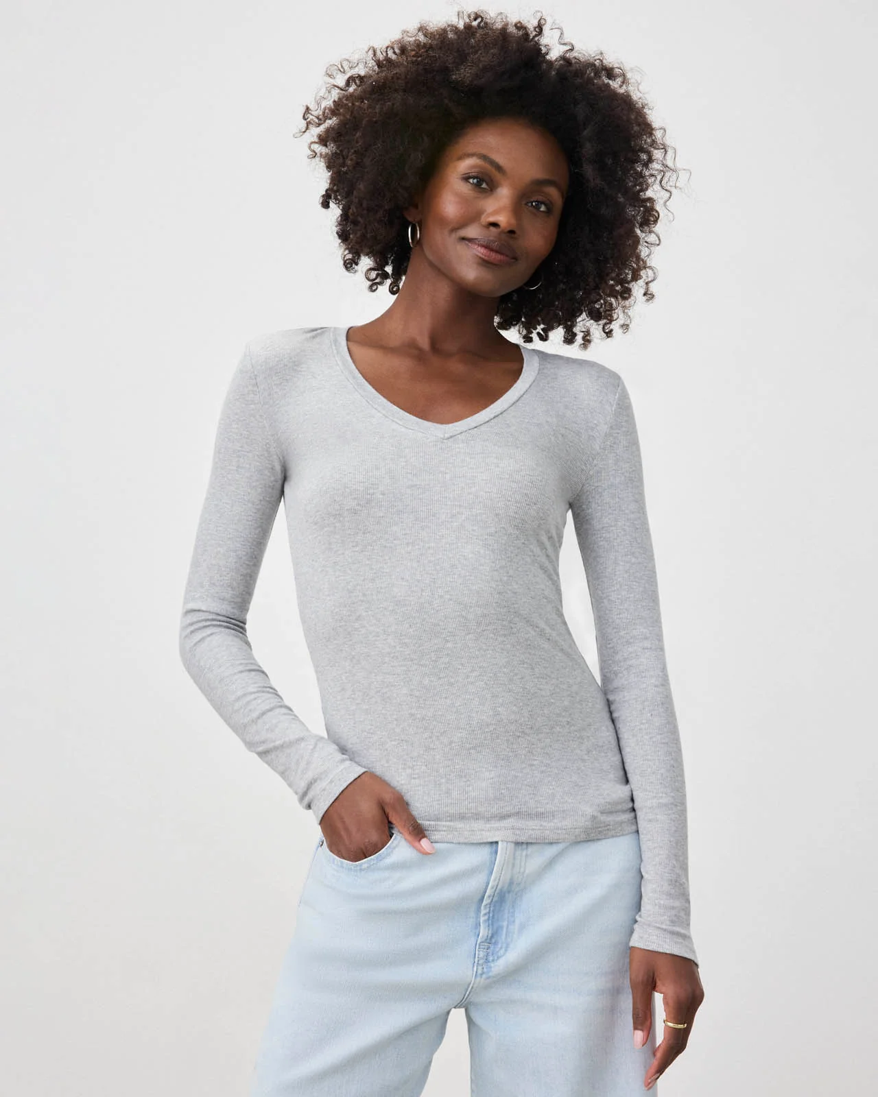 Valley Rib V-Neck - Image 9