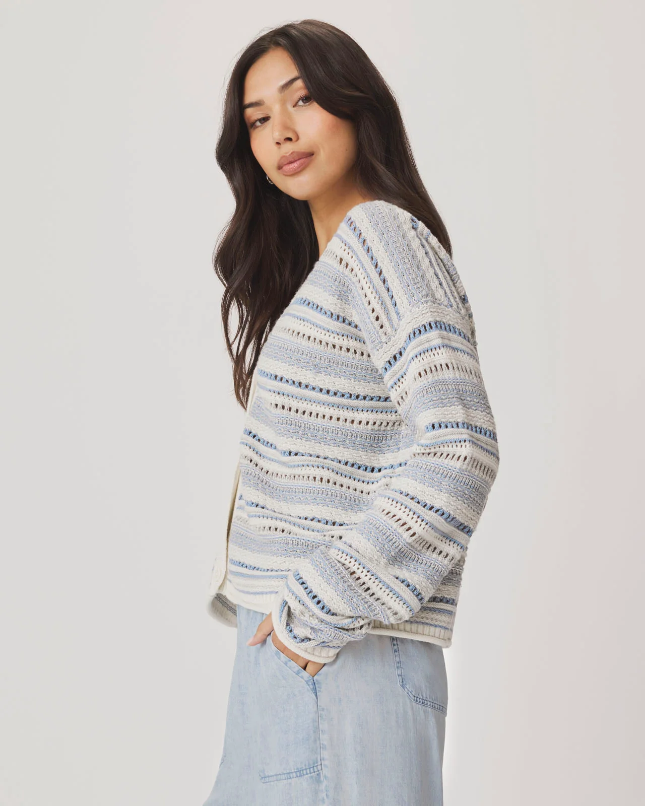 Addison Striped Cardigan - Image 4