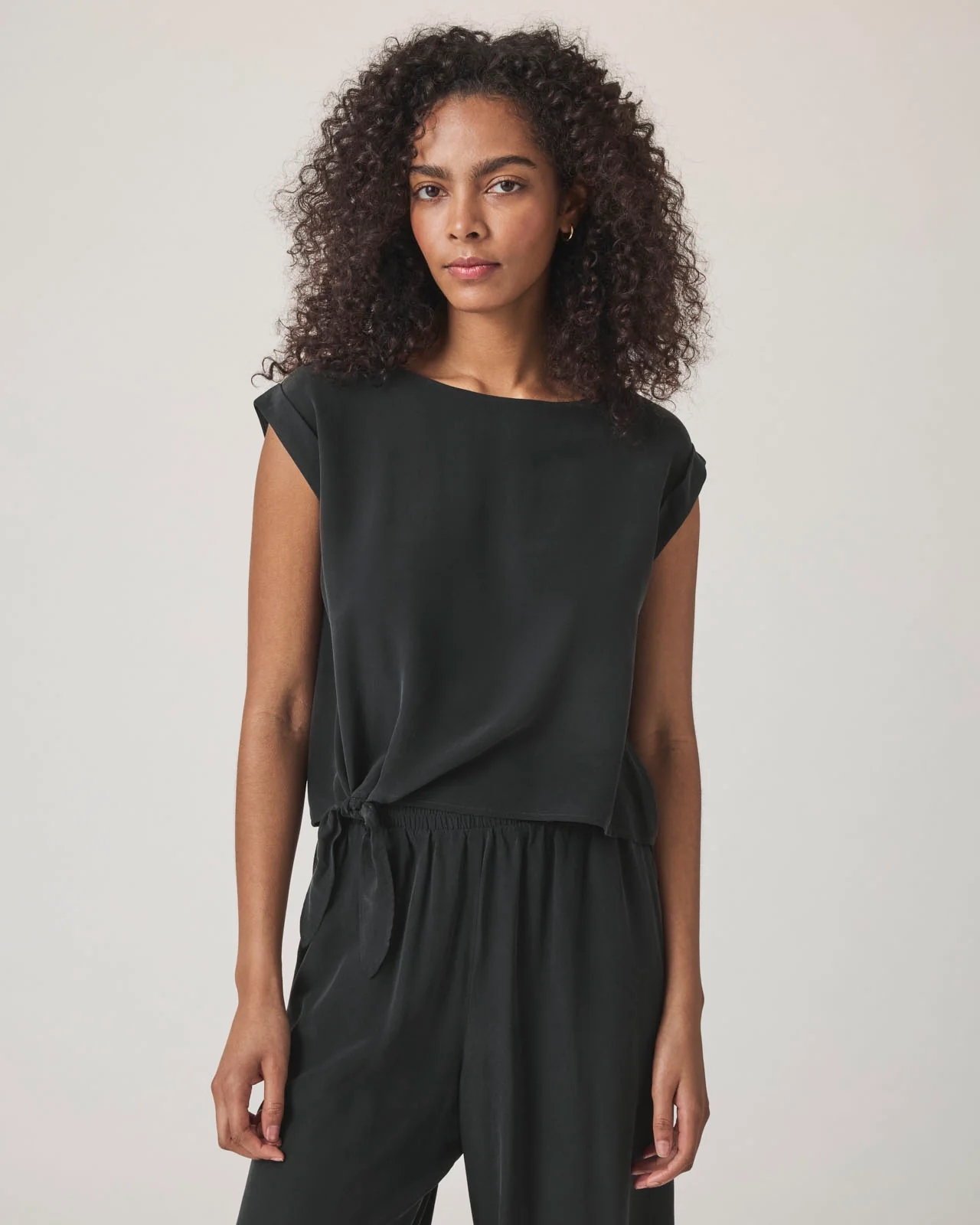 Alessandra Silk Short Sleeve Top