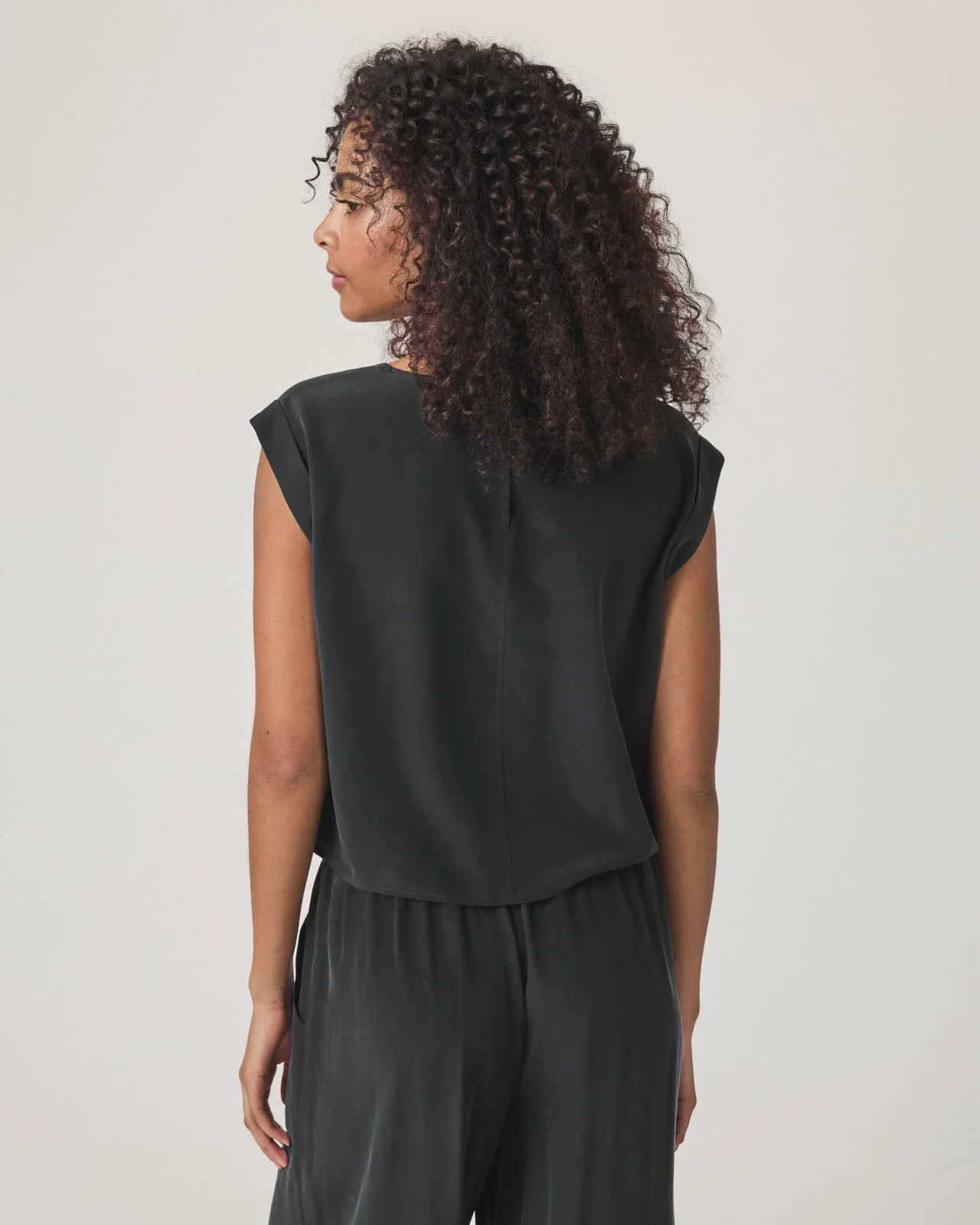 Alessandra Silk Short Sleeve Top - Image 2