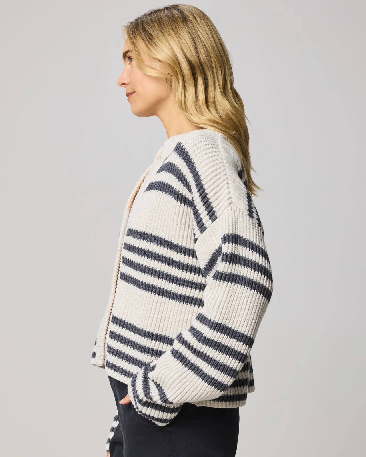 Alexandra Stripe Cardigan - Image 9