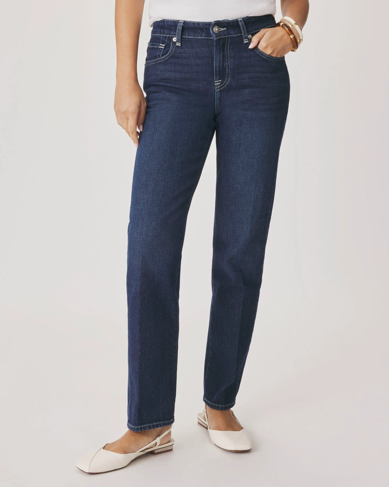 Alie Straight Leg Jean in Dark Wash