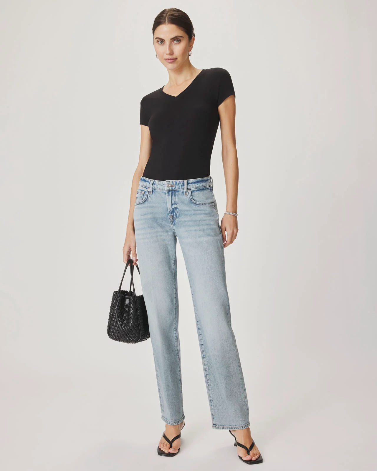 Alie Straight Leg Jean in Light Wash - Image 2