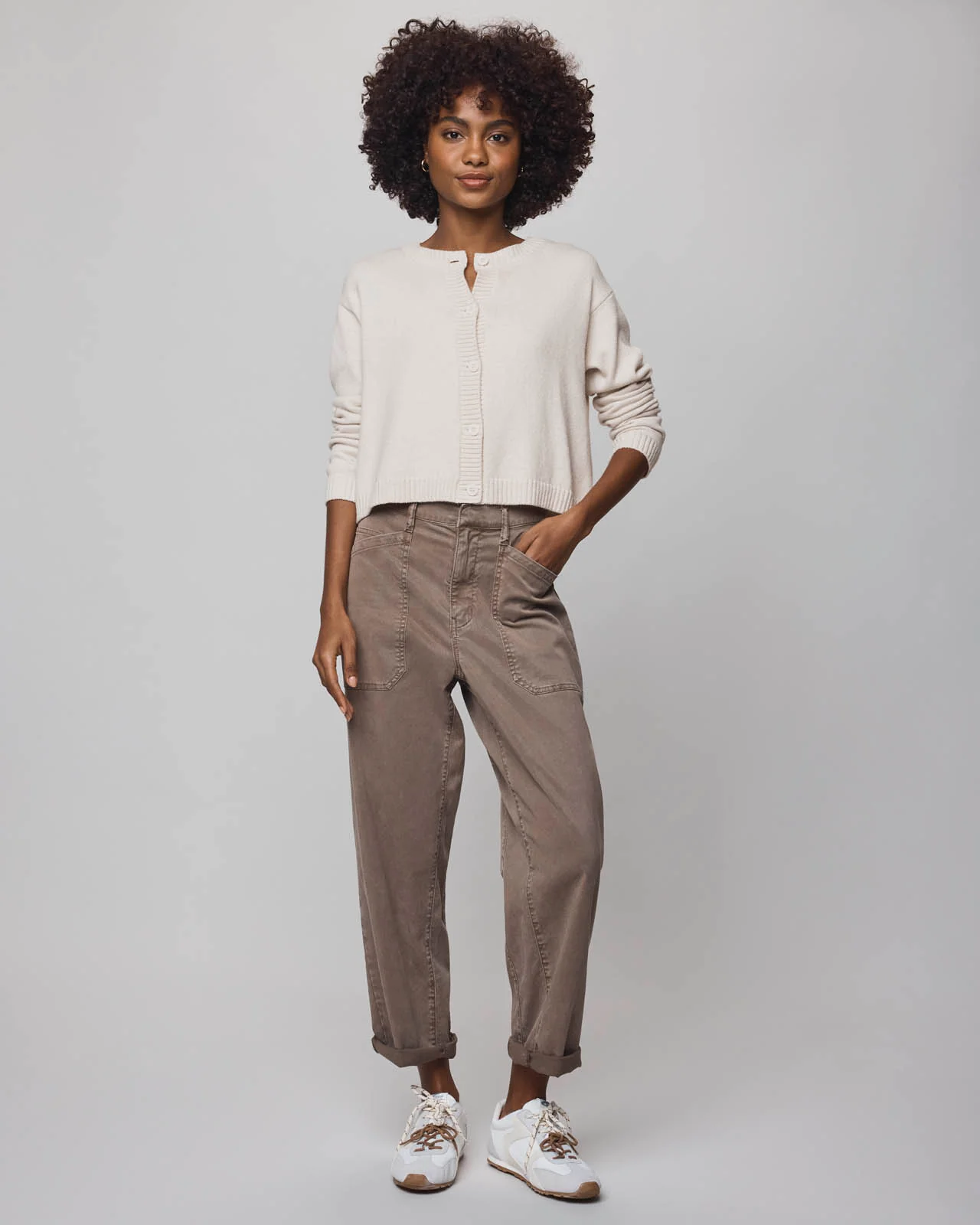 Amber Cropped Cardigan - Image 8