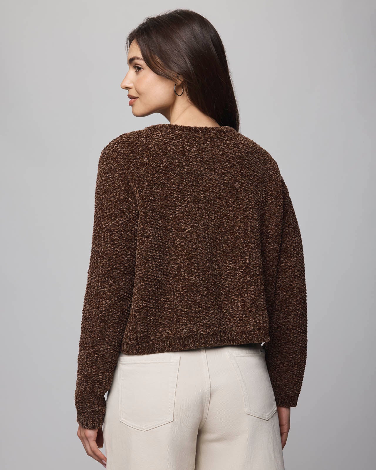 Andrea Chenille Crop Cardigan - Image 13