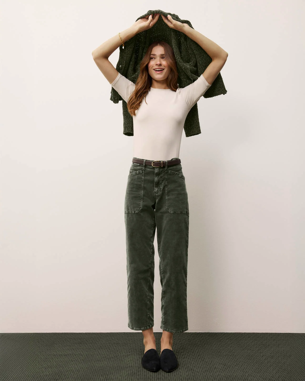 Andrea Chenille Crop Cardigan - Image 3