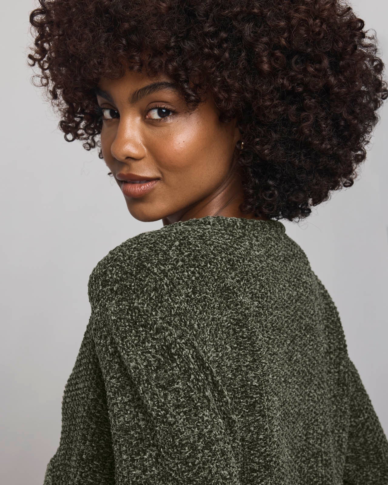 Andrea Chenille Crop Cardigan - Image 6