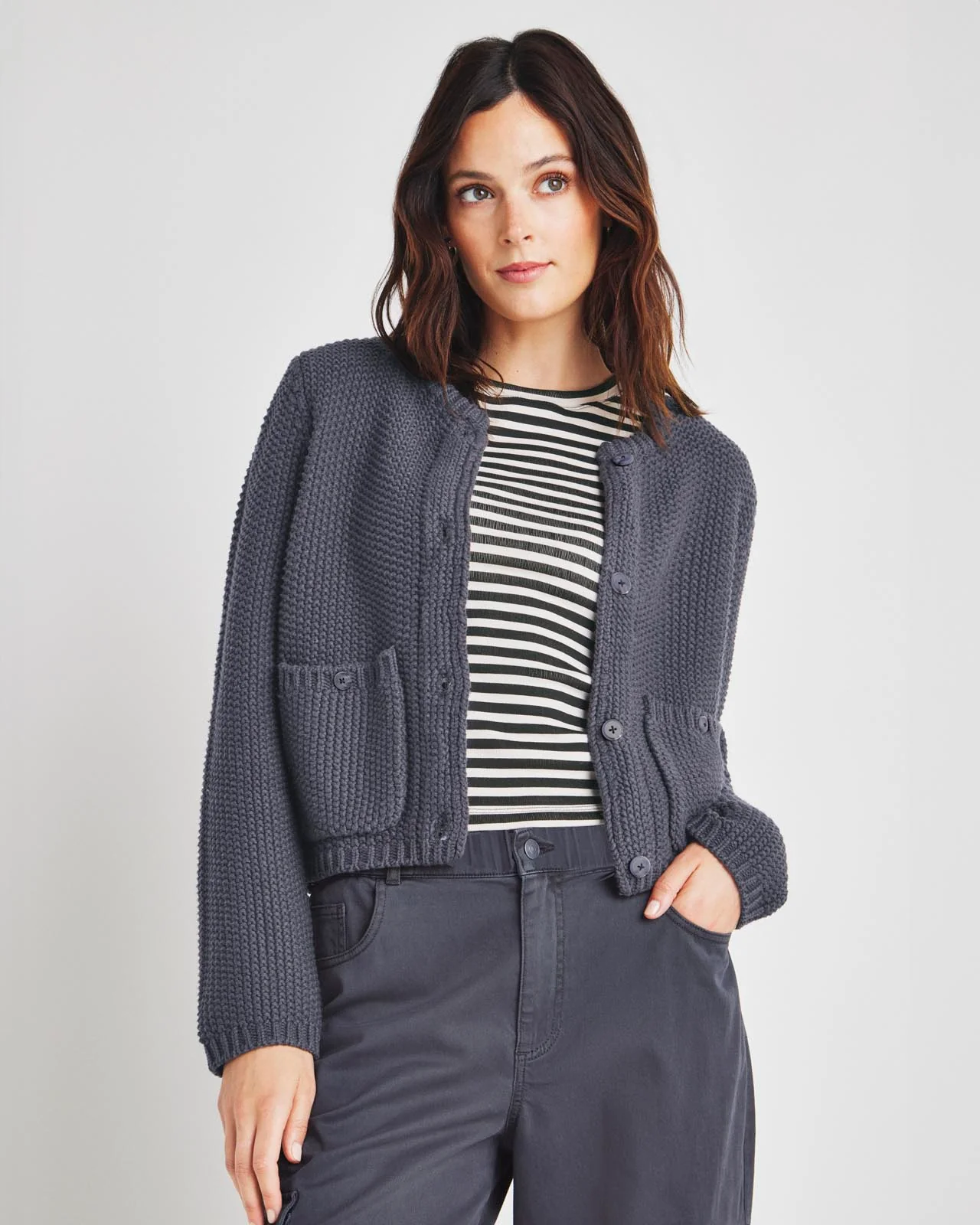 Andrea Cropped Cardigan - Image 11