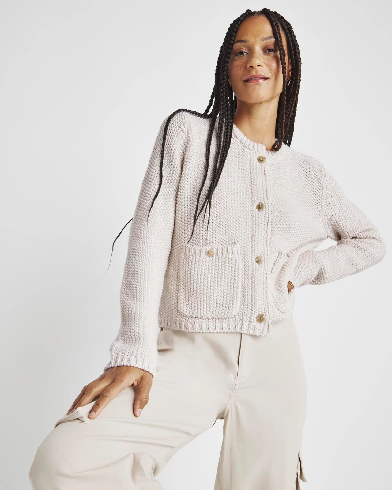 Andrea Cropped Cardigan - Image 28