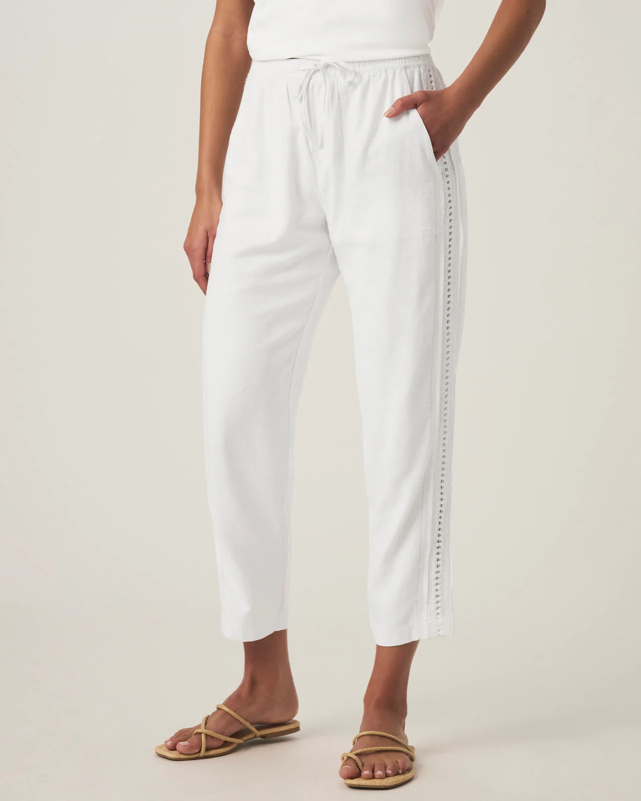 Angie Crochet Straight Leg Pant - Image 2