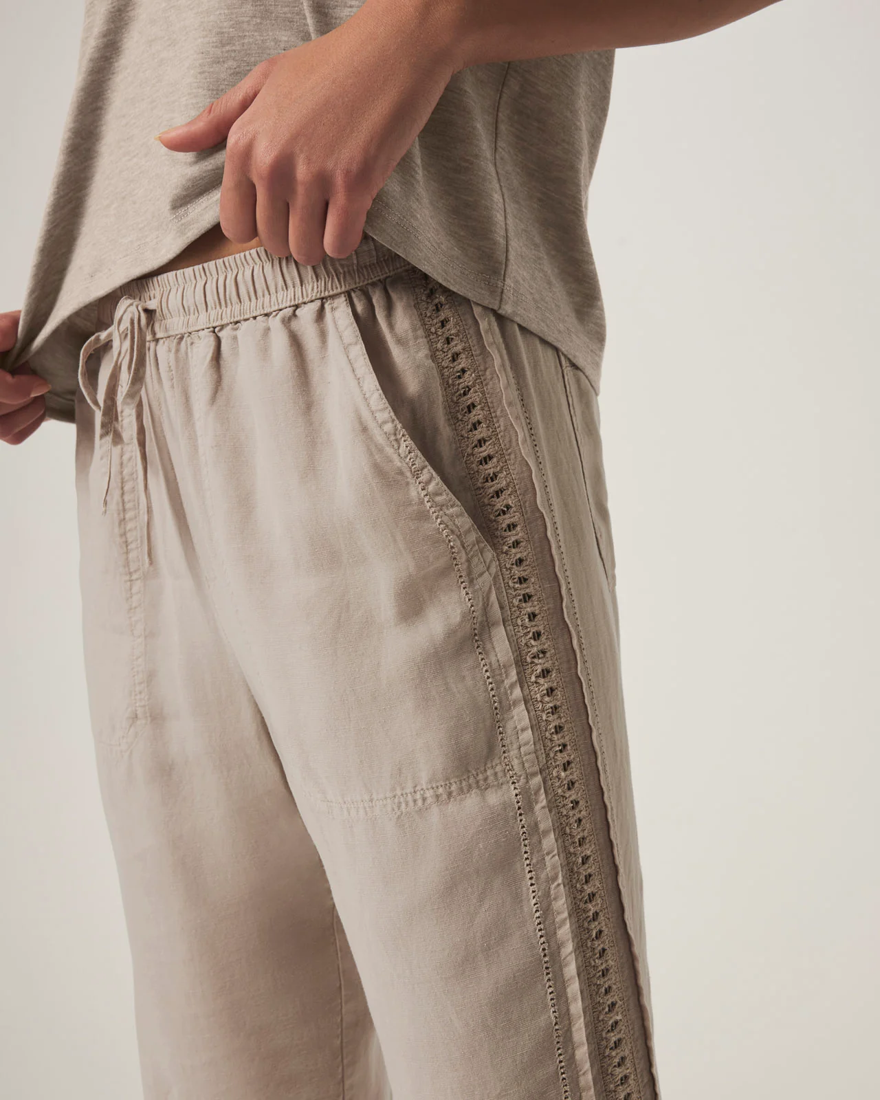 Angie Crochet Straight Leg Pant - Image 3