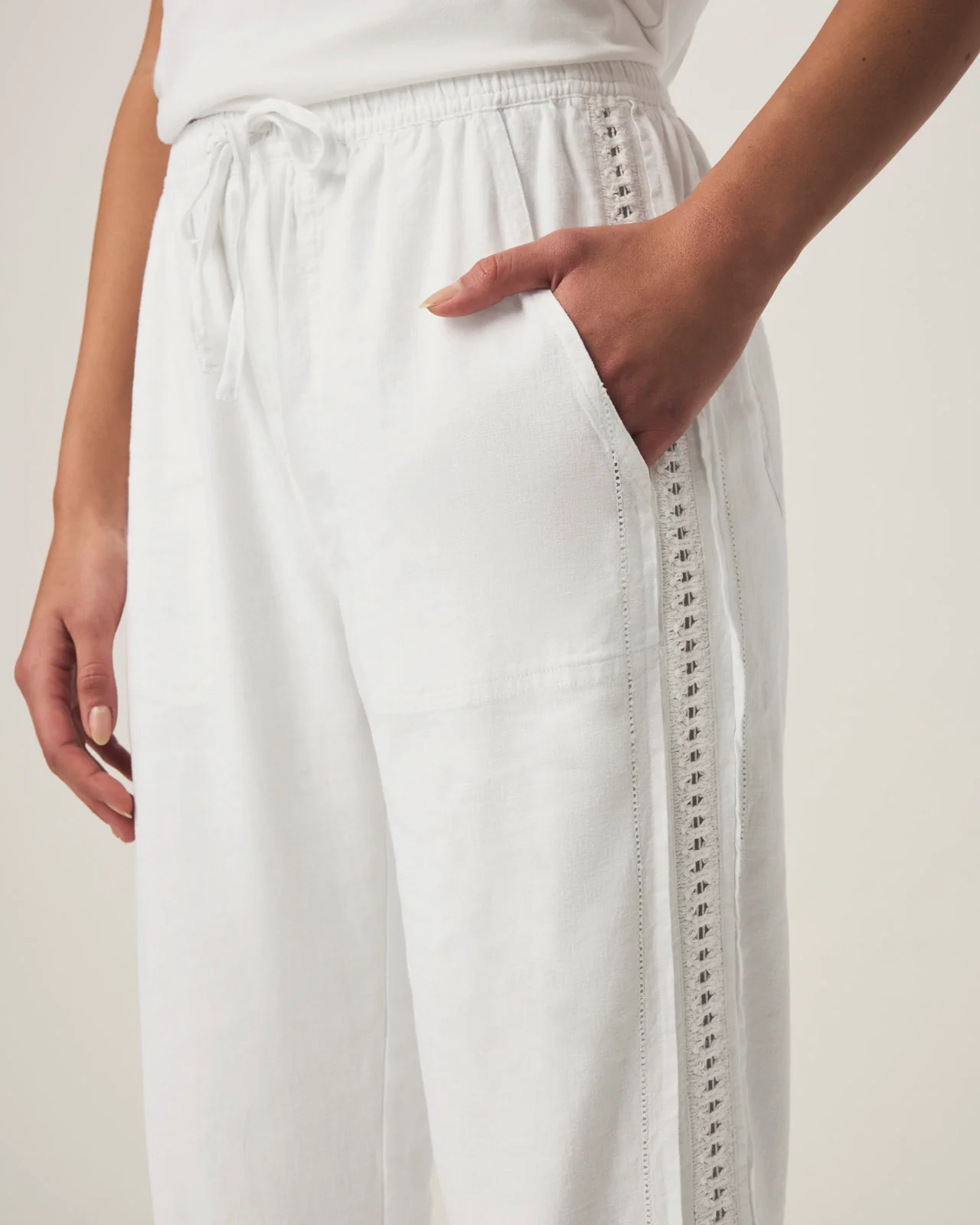 Angie Crochet Straight Leg Pant - Image 7