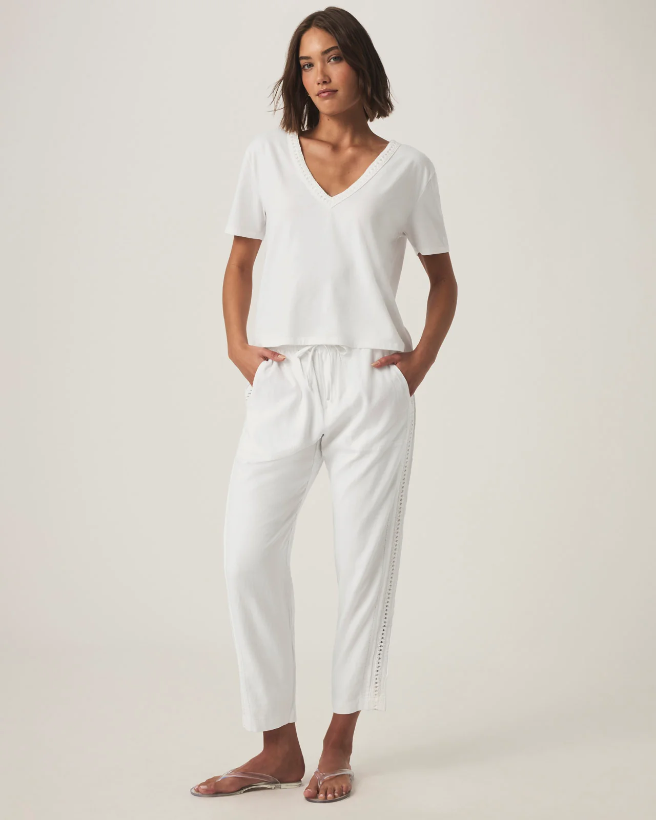 Angie Crochet Straight Leg Pant - Image 8