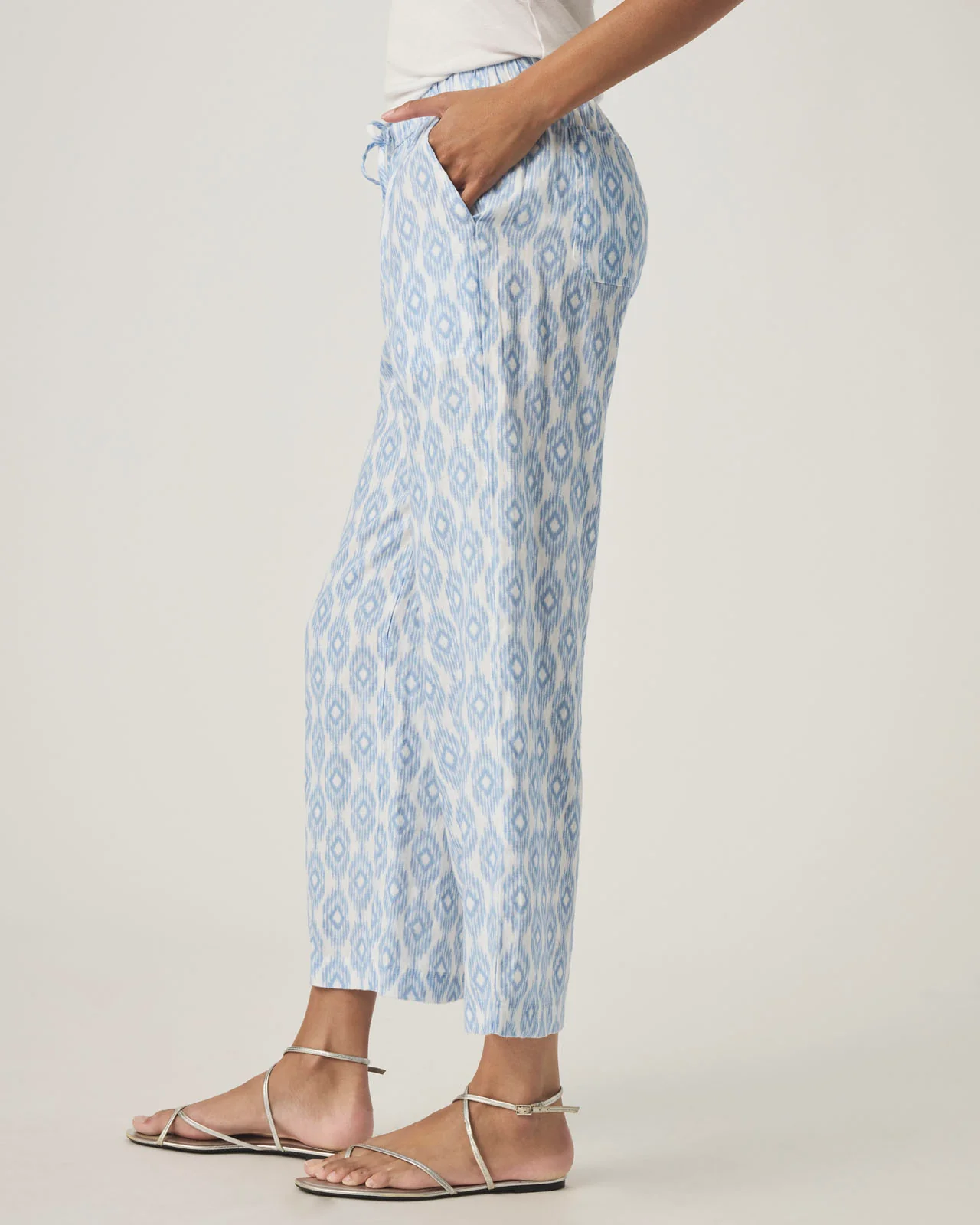 Angie Ikat Crop Wide Leg Pant - Image 4