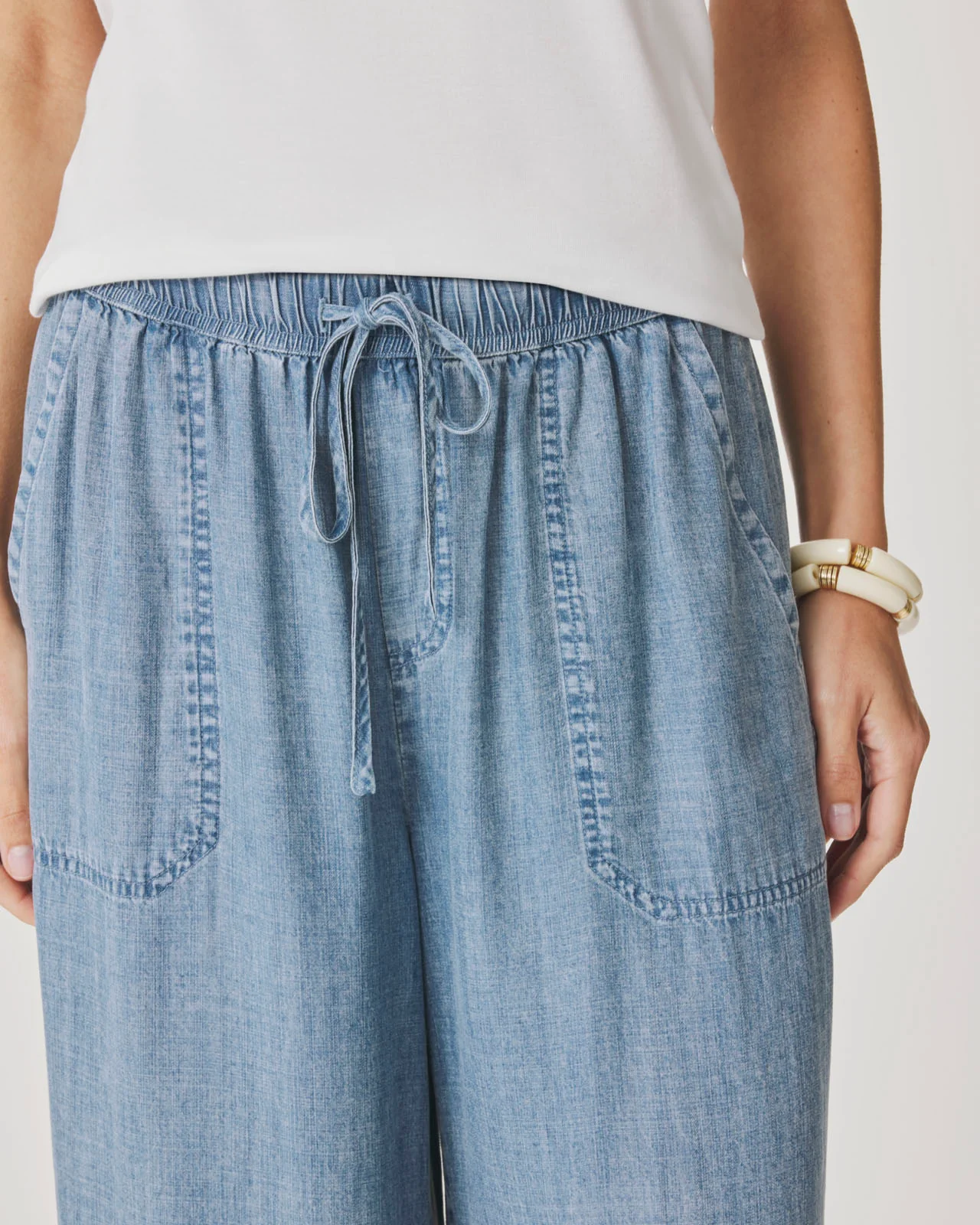 Angie Indigo Palazzo Pant - Image 3