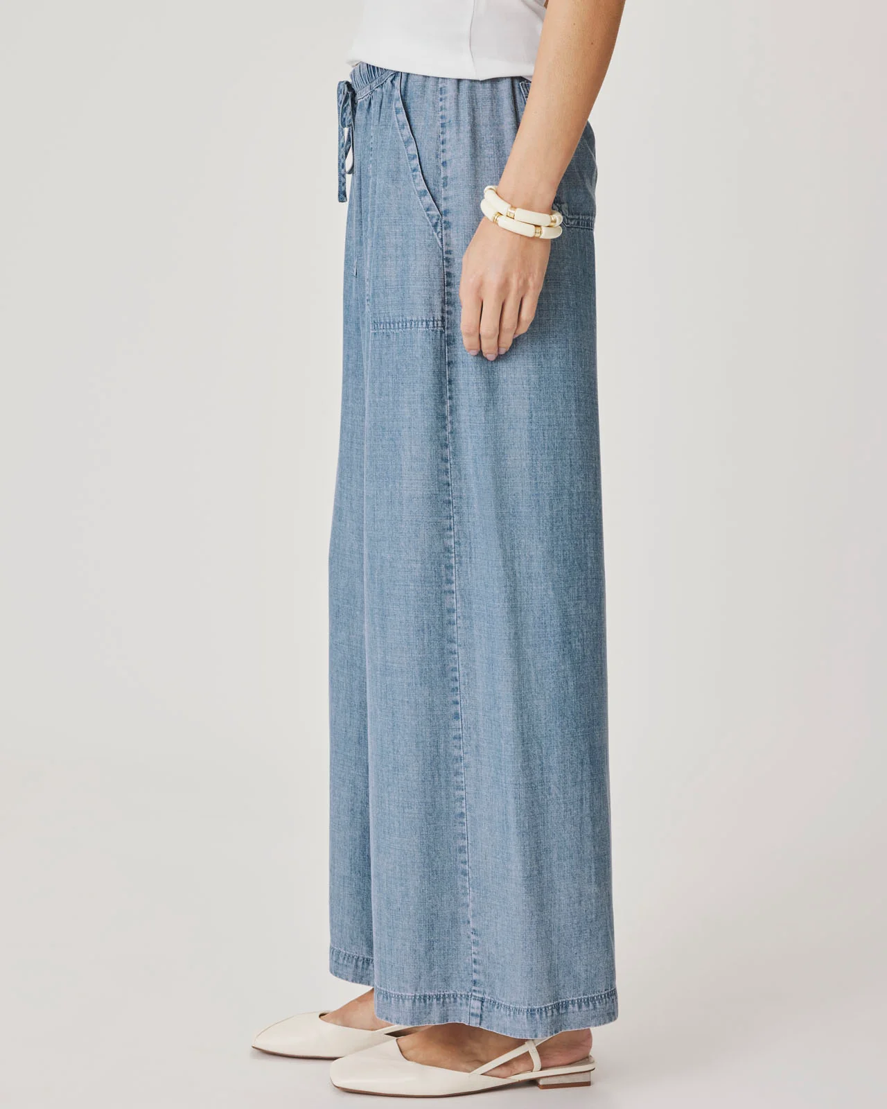 Angie Indigo Palazzo Pant - Image 4