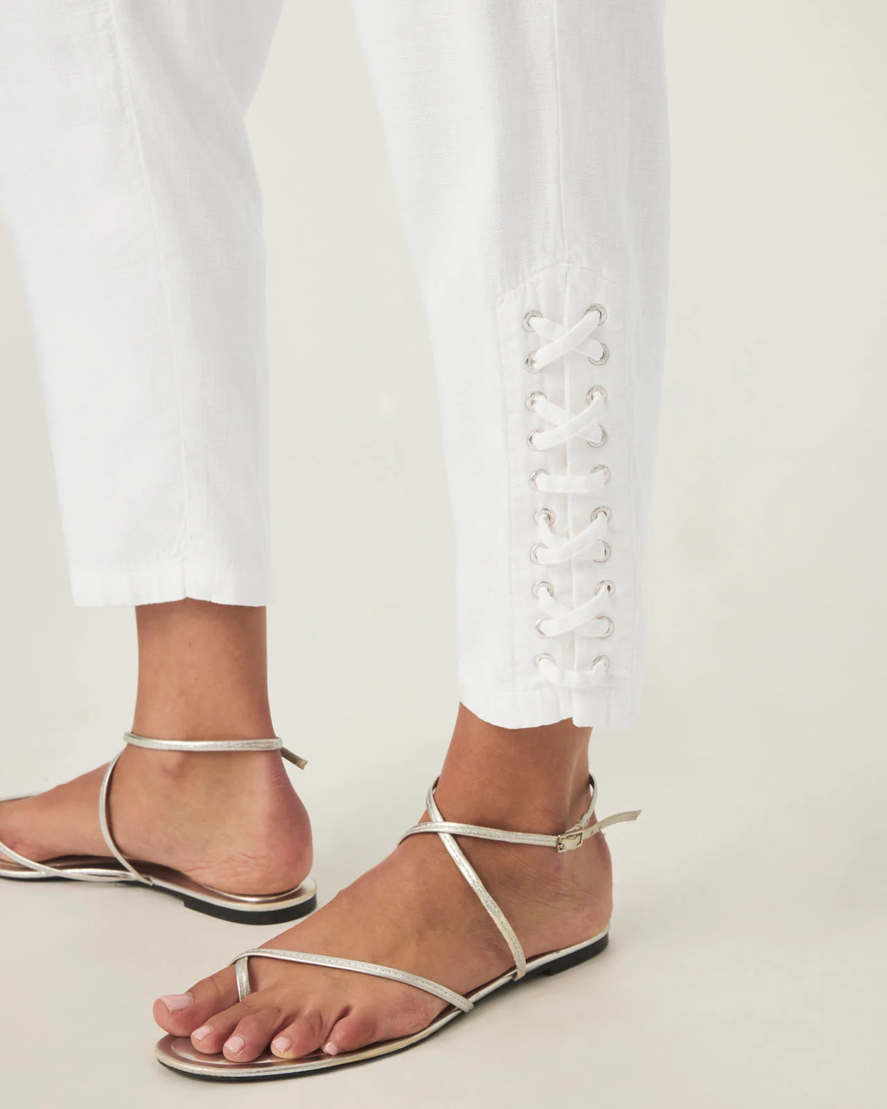 Angie Straight Leg Lace-Up Pant - Image 2