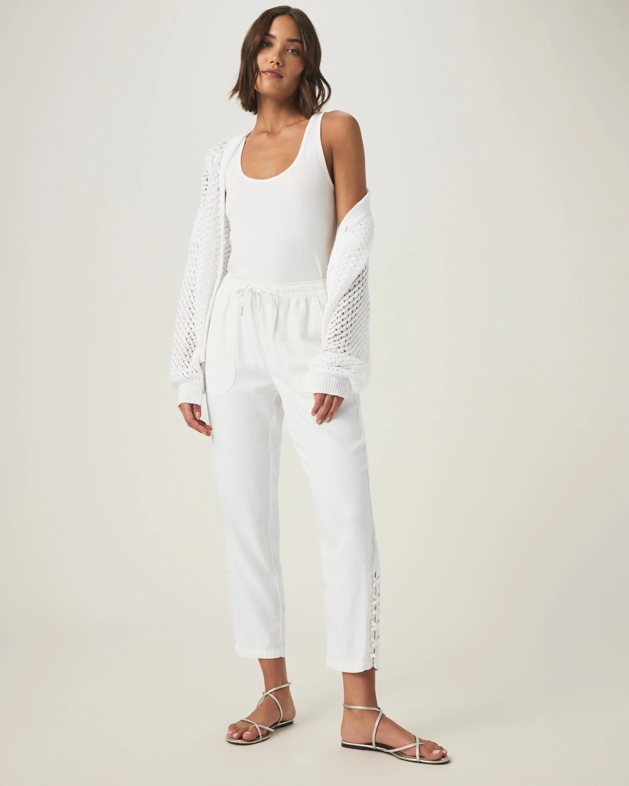 Angie Straight Leg Lace-Up Pant - Image 3