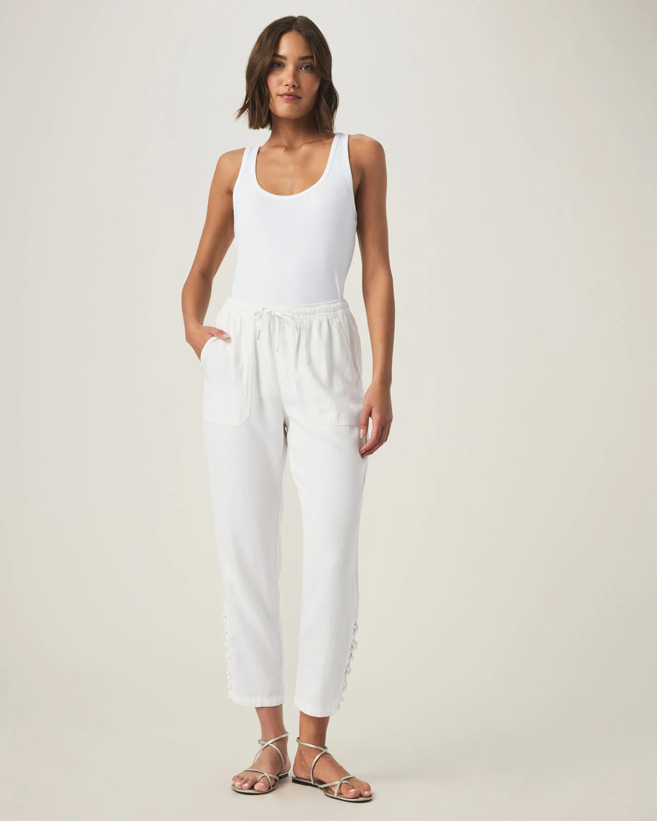 Angie Straight Leg Lace-Up Pant - Image 4