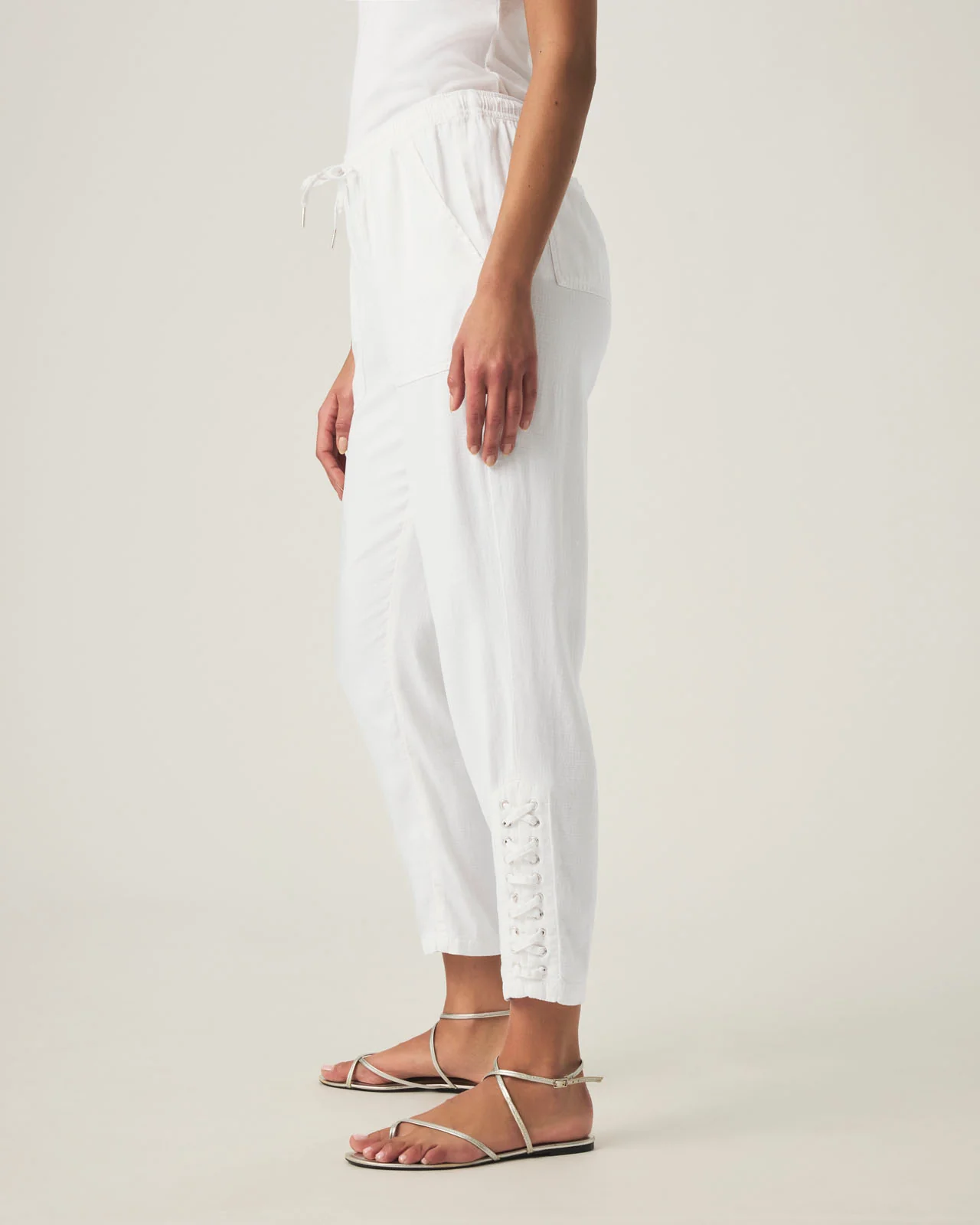 Angie Straight Leg Lace-Up Pant - Image 5