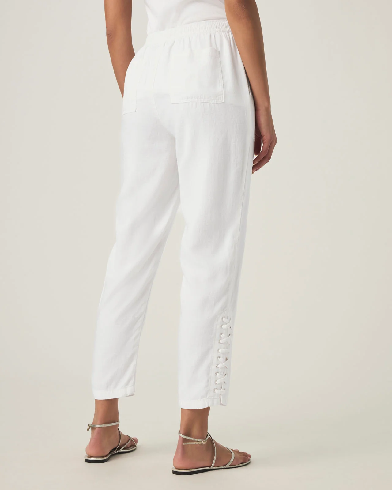 Angie Straight Leg Lace-Up Pant - Image 6