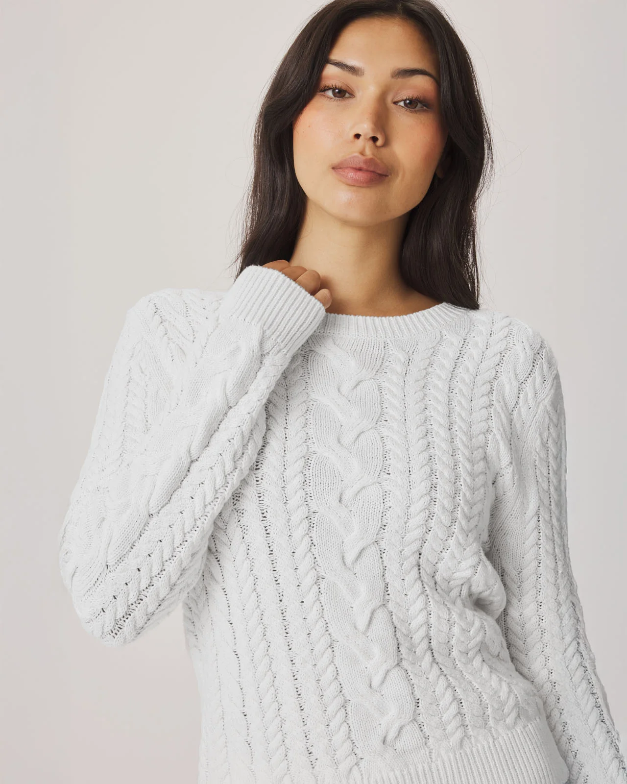 Annabella Cable Knit Sweater - Image 10