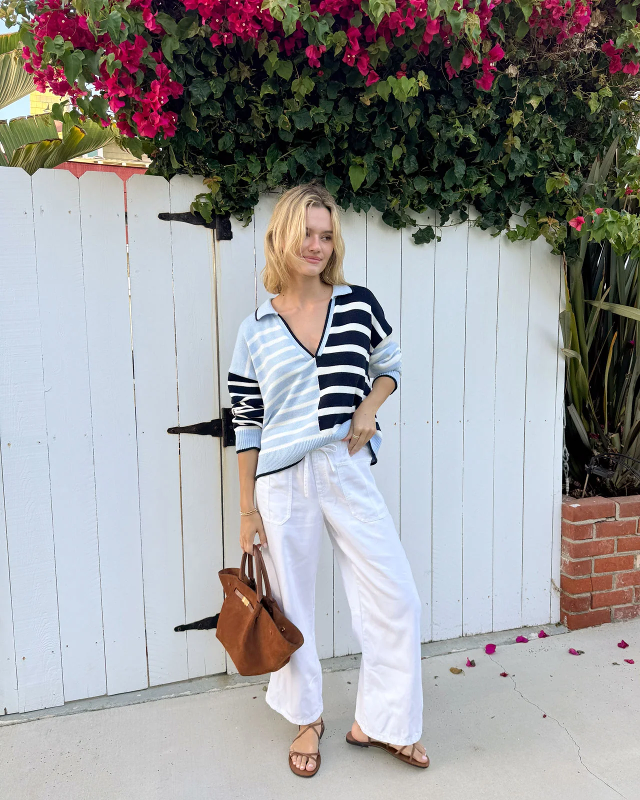 Arden Striped Polo Sweater - Image 3