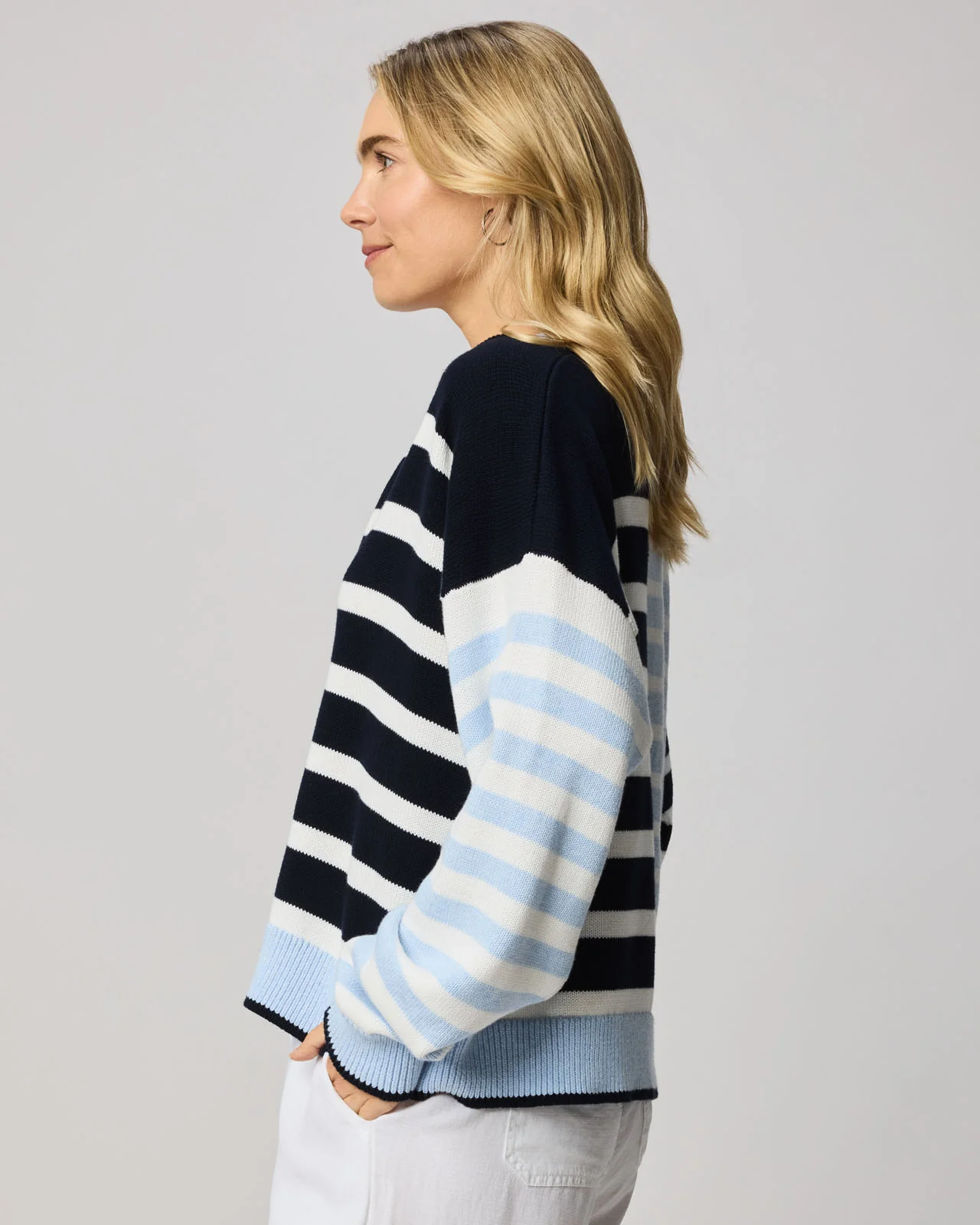 Arden Striped Polo Sweater - Image 7