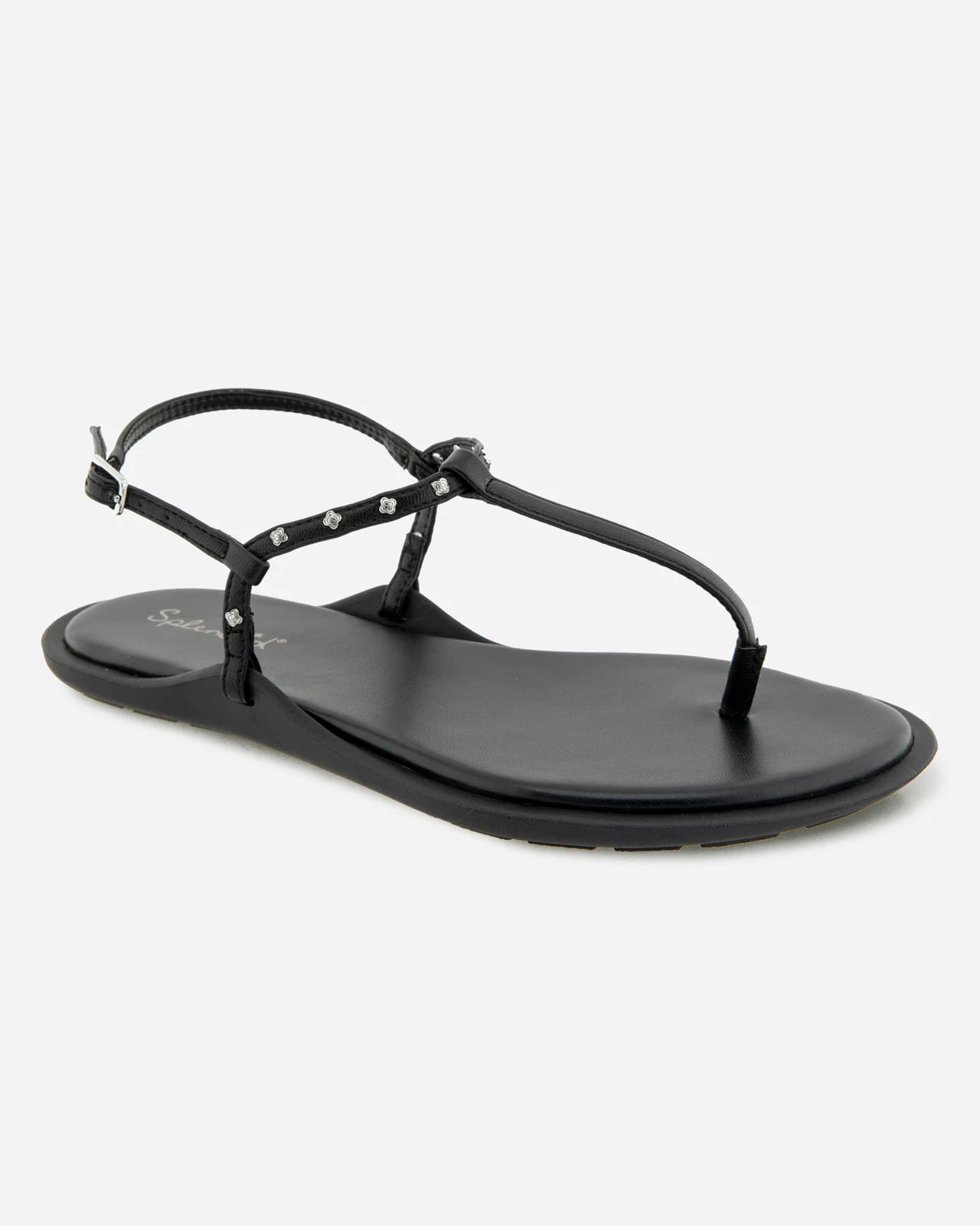 Asher Studded Sandal in Black