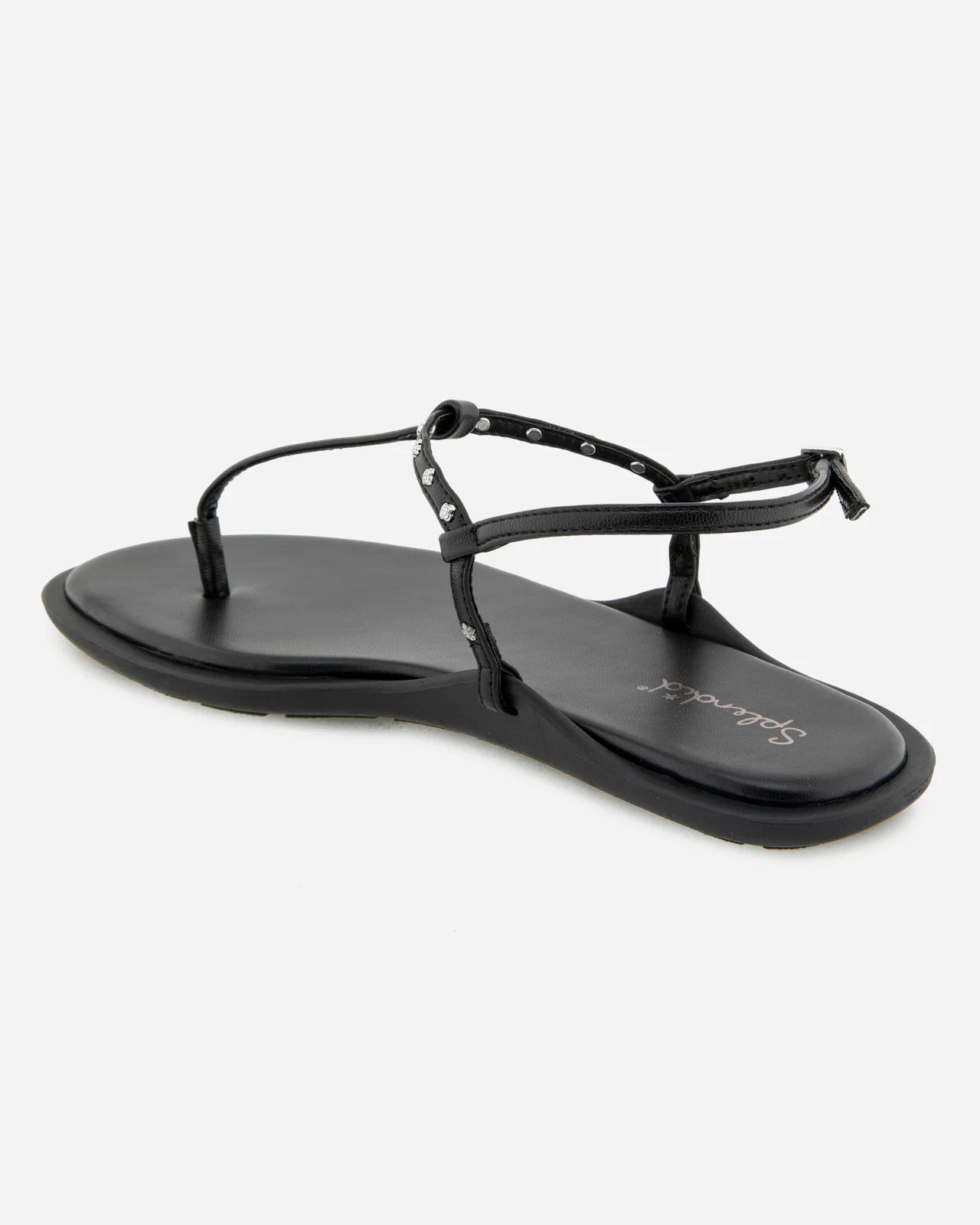 Asher Studded Sandal in Black - Image 4