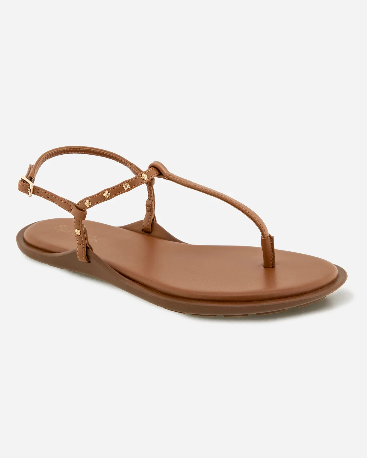 Asher Studded Sandal in Caramel