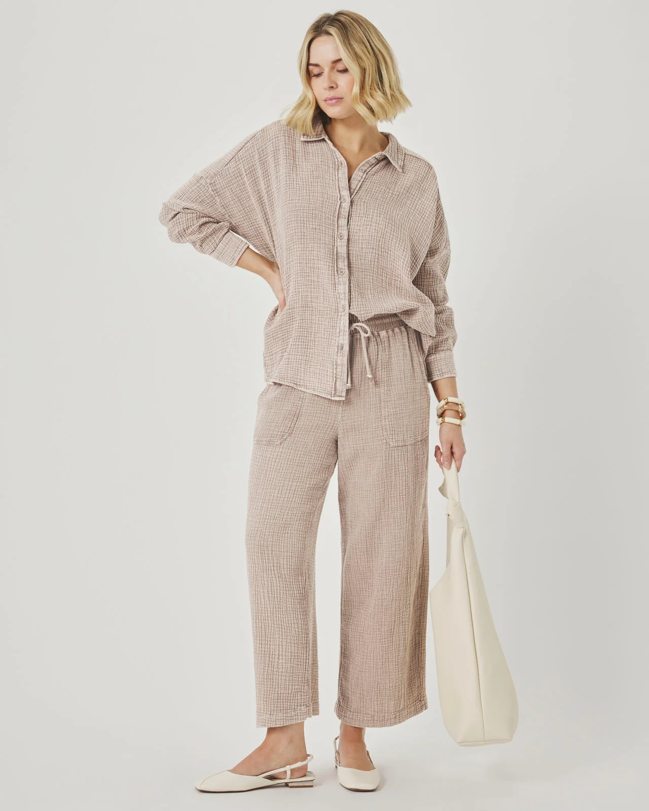 Ava Gauze Button Down - Image 12