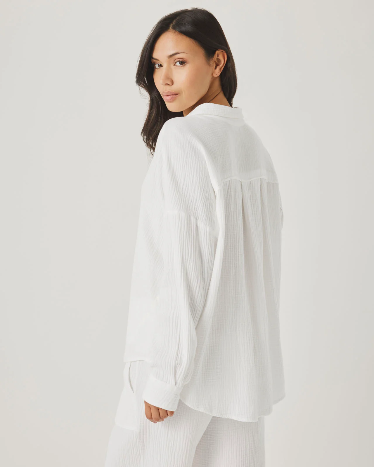 Ava Gauze Button Down - Image 19