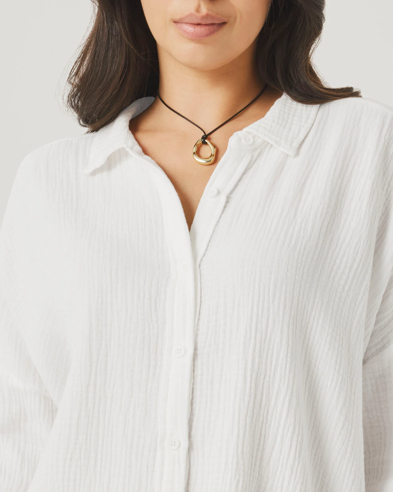 Ava Gauze Button Down - Image 20