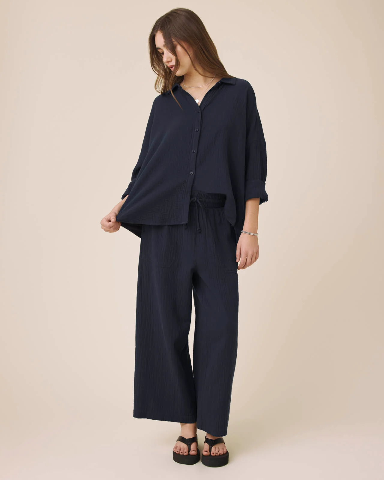 Ava Gauze Button Down - Image 22