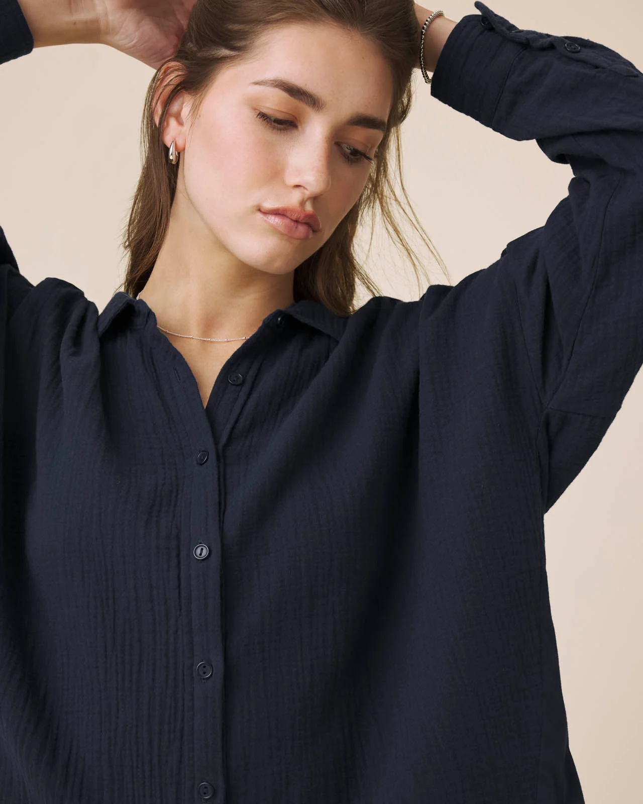 Ava Gauze Button Down - Image 23