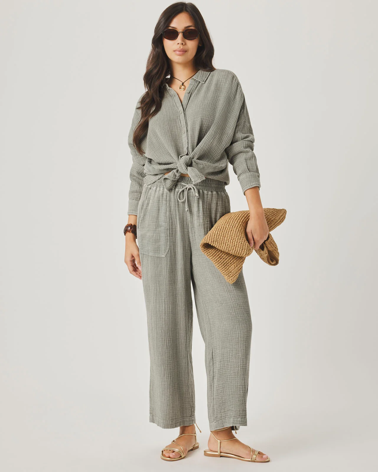 Ava Gauze Button Down - Image 8