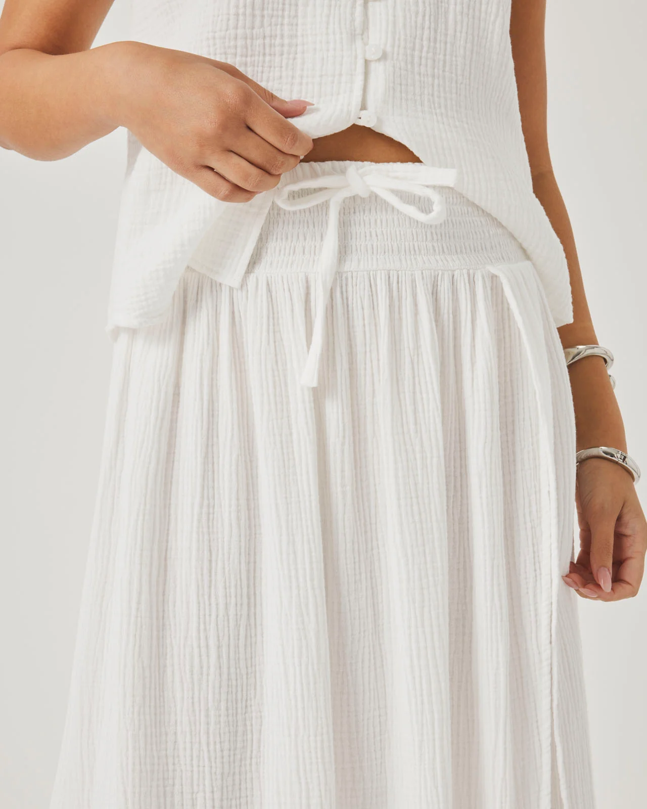 Ava Gauze Maxi Skirt - Image 7