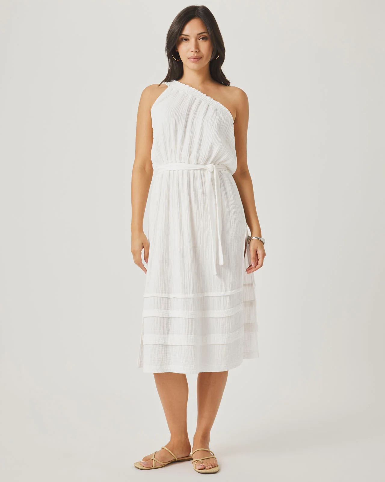 Ava Gauze One Shoulder Dress - Image 3