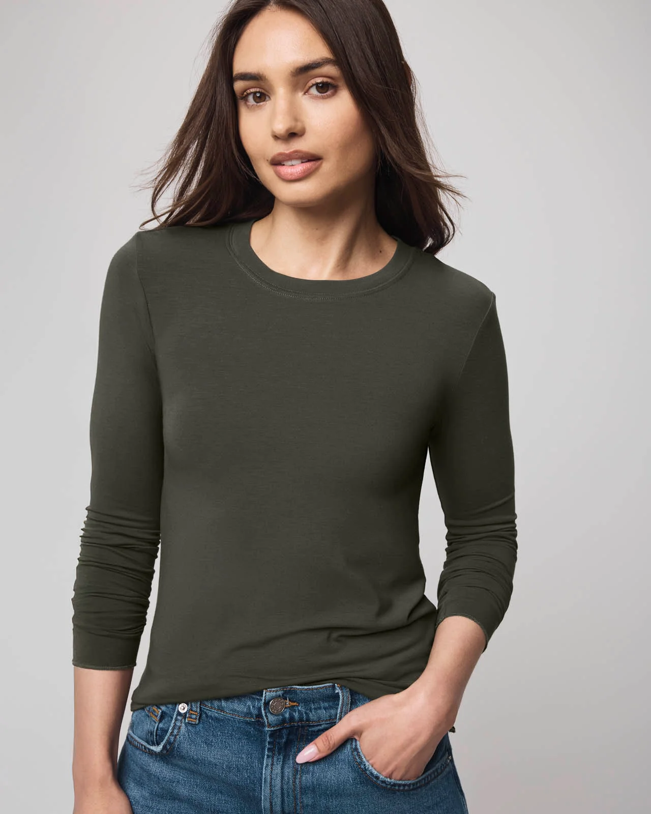 Bamboo Blend Long Sleeve Tee - Image 13