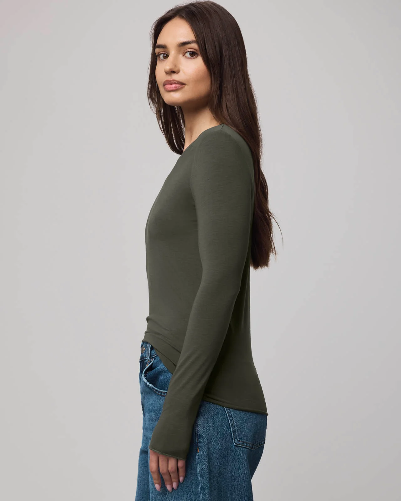 Bamboo Blend Long Sleeve Tee - Image 14