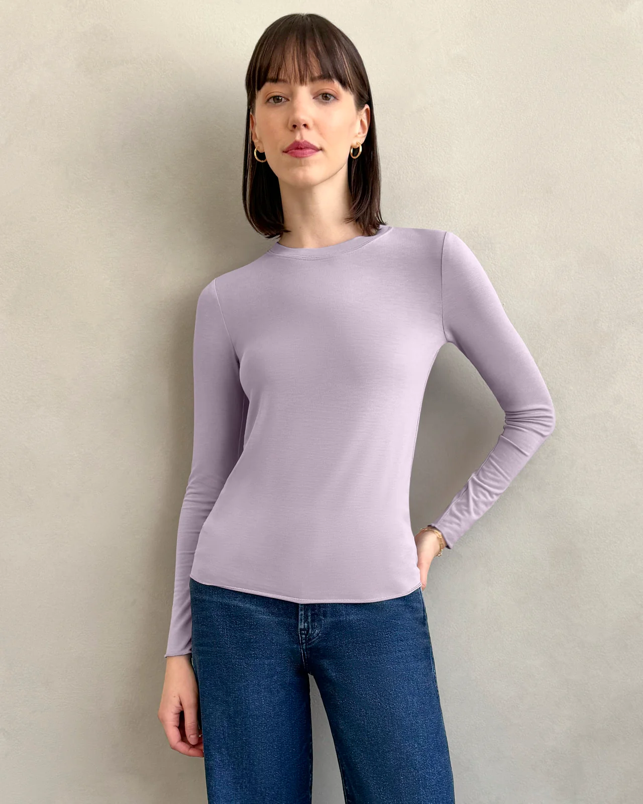 Bamboo Blend Long Sleeve Tee - Image 25