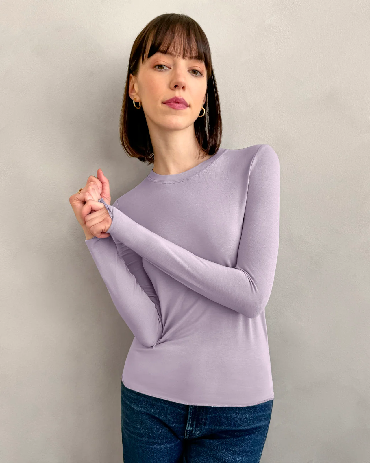 Bamboo Blend Long Sleeve Tee - Image 26