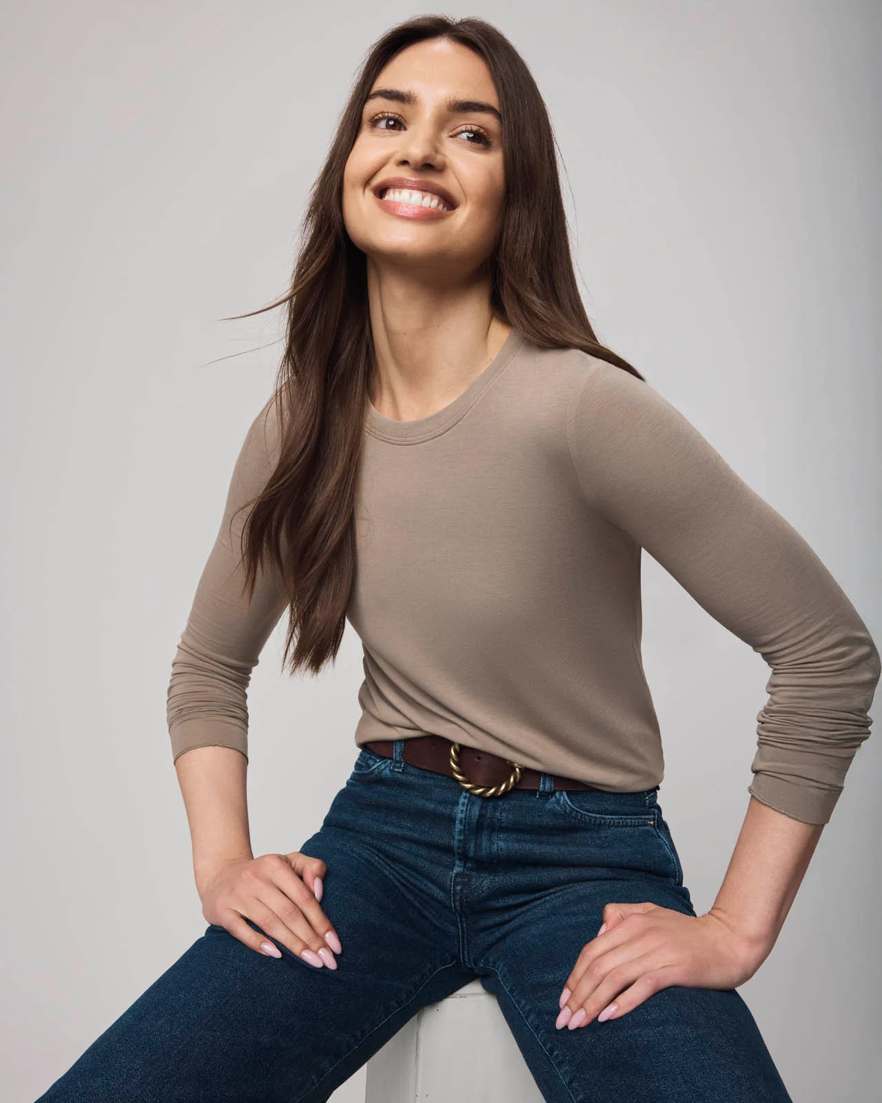 Bamboo Blend Long Sleeve Tee - Image 45