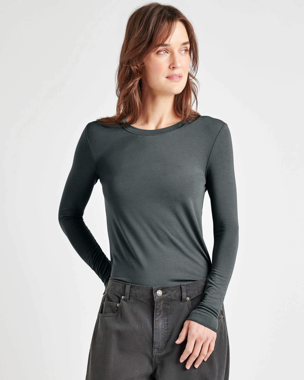 Bamboo Blend Long Sleeve Tee - Image 50