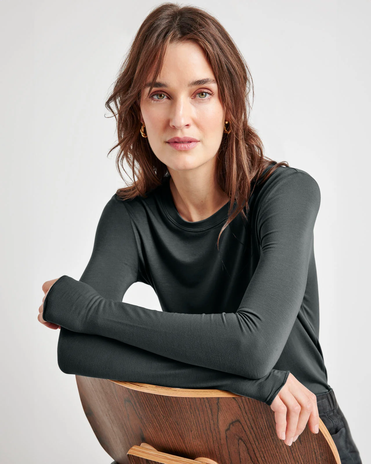 Bamboo Blend Long Sleeve Tee - Image 51