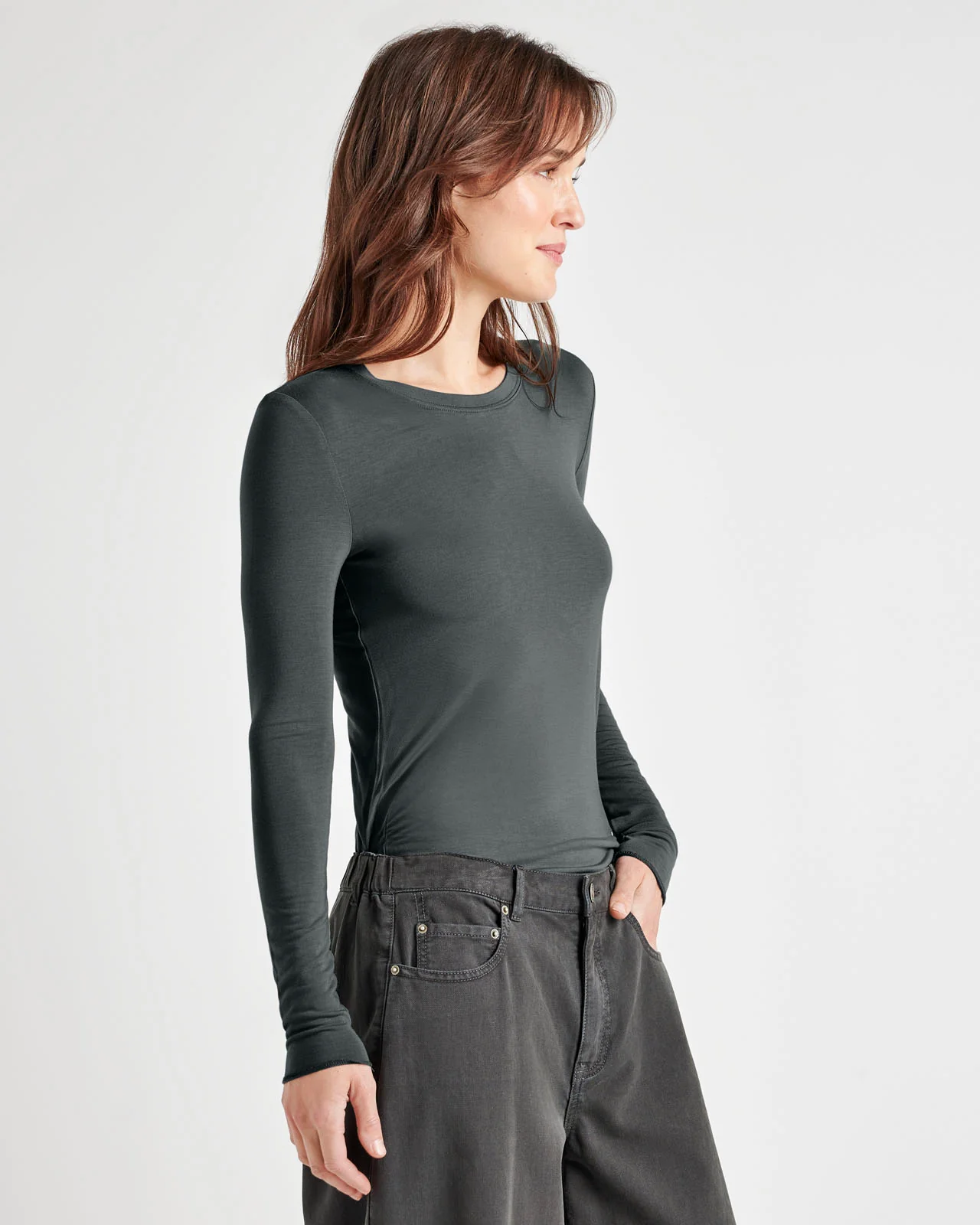 Bamboo Blend Long Sleeve Tee - Image 53