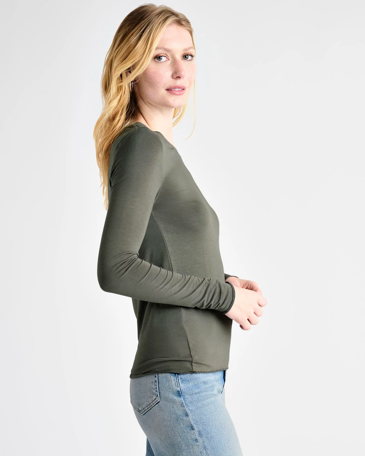 Bamboo Blend Long Sleeve Tee - Image 56