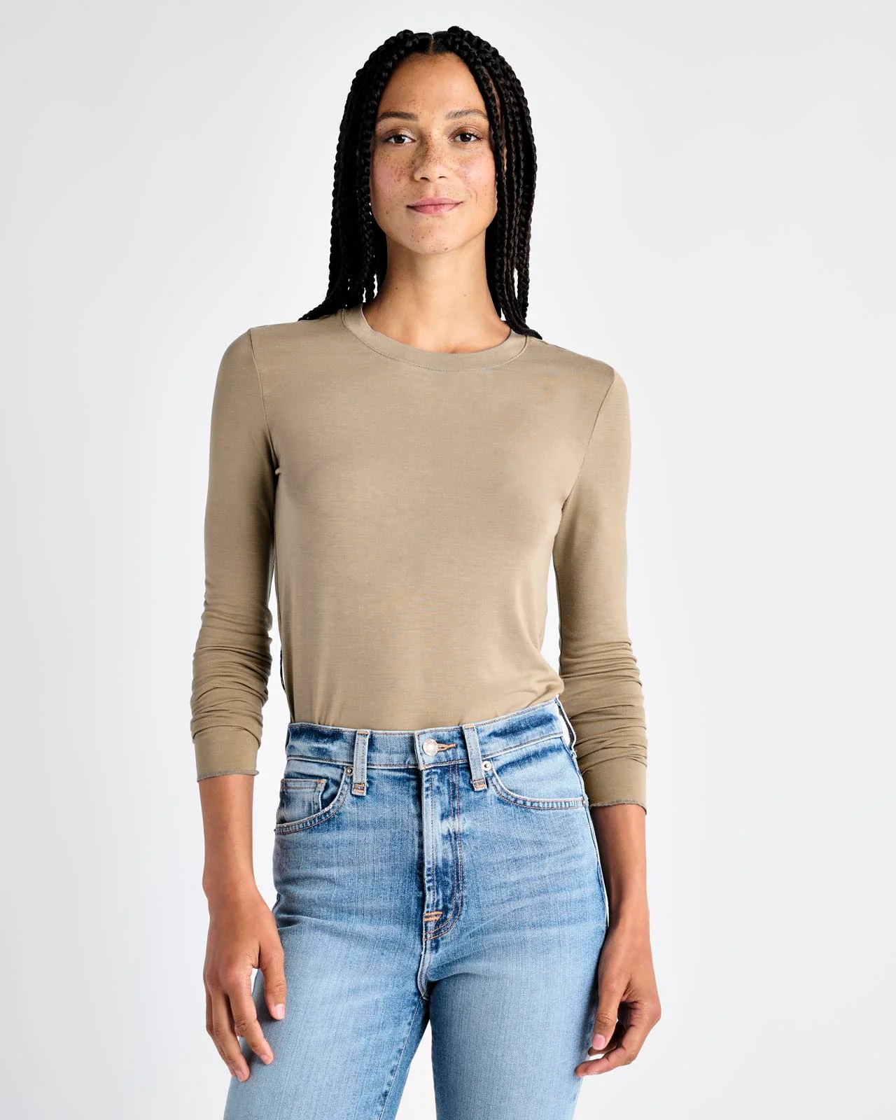 Bamboo Blend Long Sleeve Tee - Image 58